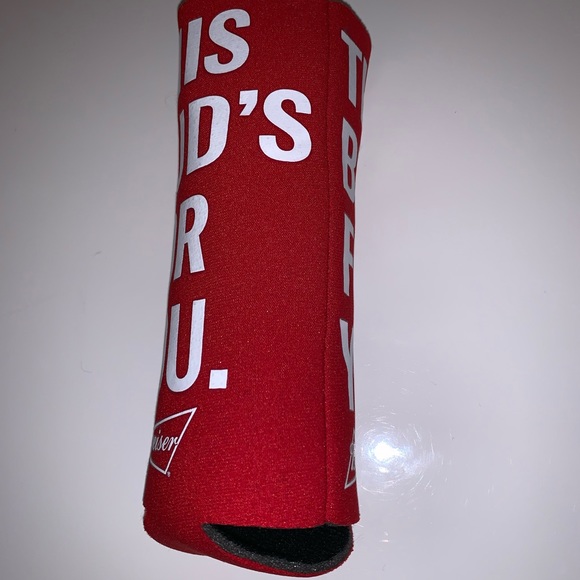 Budweiser | Beer Bottle Red and White Koozie - Picture 5 of 5